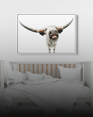 Kids Farmhouse Decor, Nursery Wall Art Cow Picture, Farmhouse Childrens Wall Decor, Large Wood Game Room Prints, Bedroom, Playroom Art