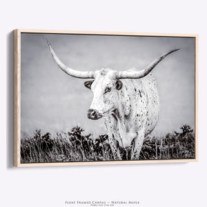 Texas Longhorn Decor | Luxury Western Wall Art - Elegant Rustic Farmhouse Print