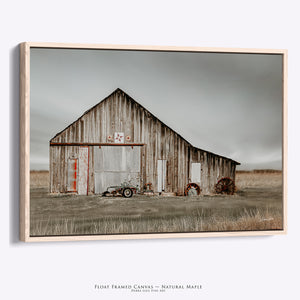 Vintage Midwest Barn Wall Art | Rustic Farmhouse Canvas