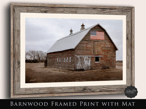 American flag barn wall art – patriotic rustic farmhouse decor by Debra Gail Fine Art
