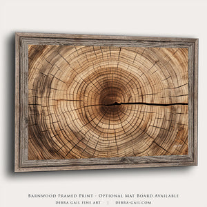 Natural tree rings wall art canvas print  – fine art photography