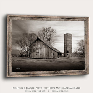 Old barn wall art canvas print – farmhouse decor by Debra Gail Fine Art