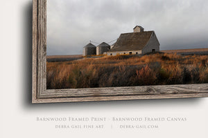Kansas Barn Wall Art | Rustic Panoramic Wide Farmhouse Landscape Canvas