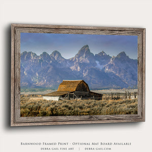 Old barn wall art canvas print – farmhouse decor by Debra Gail Fine Art