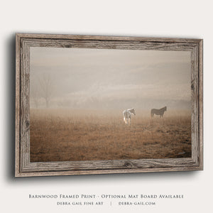 Farm and ranch wall art – Western horses and pasture photography print by Debra Gail Fine Art