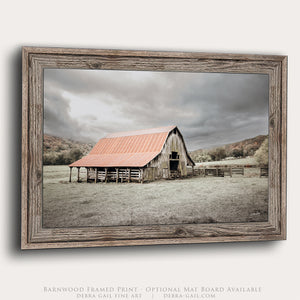 Arkansas Rustic Barn Wall Art – Farmhouse Fine Art Canvas Print