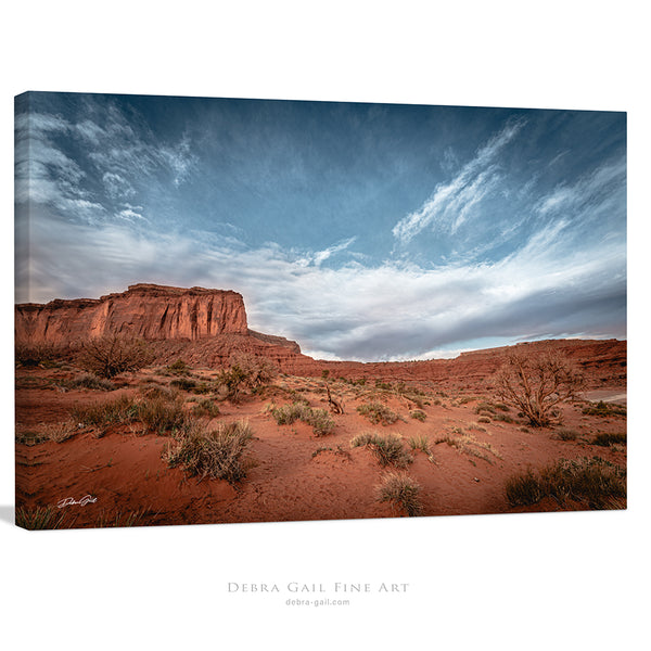 Monument Valley Desert Landscape Fine Art Canvas or Print by Debra Gail – Western Wall Decor