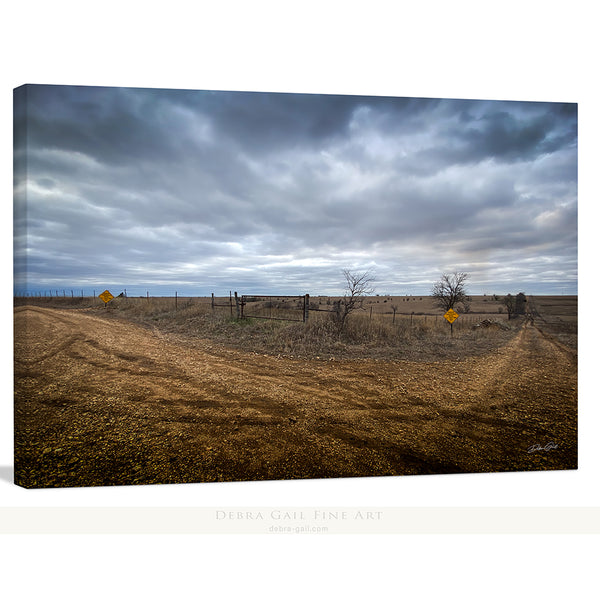 Rustic Rural Road Fine Art Print or Canvas - Wide Open Spaces Landscape Photography