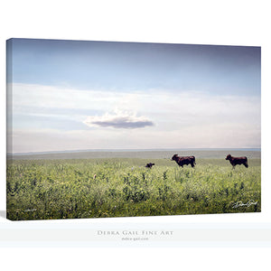 buffalo split panel triptych wall art – rustic Western canvas prints