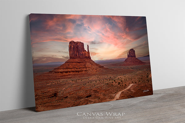 Monument Valley Mittens Sunset – Desert Landscape Print or Canvas