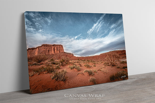 Monument Valley Desert Landscape Fine Art Canvas or Print by Debra Gail – Western Wall Decor