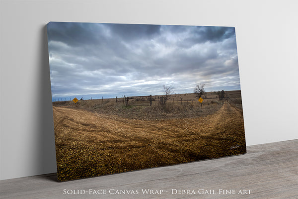 Rustic Rural Road Fine Art Print or Canvas - Wide Open Spaces Landscape Photography