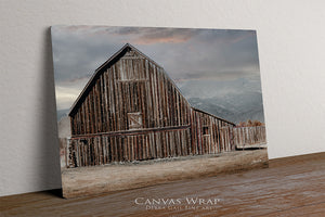 Americana Barn Wall Art | Rustic Idaho Country Farmhouse Canvas