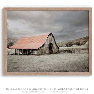 Arkansas Rustic Barn Wall Art – Farmhouse Fine Art Canvas Print