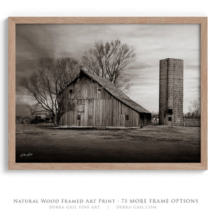 Old barn wall art canvas print – farmhouse decor by Debra Gail Fine Art