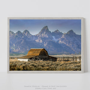 Old barn wall art canvas print – farmhouse decor by Debra Gail Fine Art