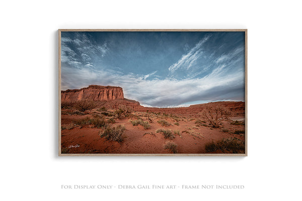 Monument Valley Desert Landscape Fine Art Canvas or Print by Debra Gail – Western Wall Decor