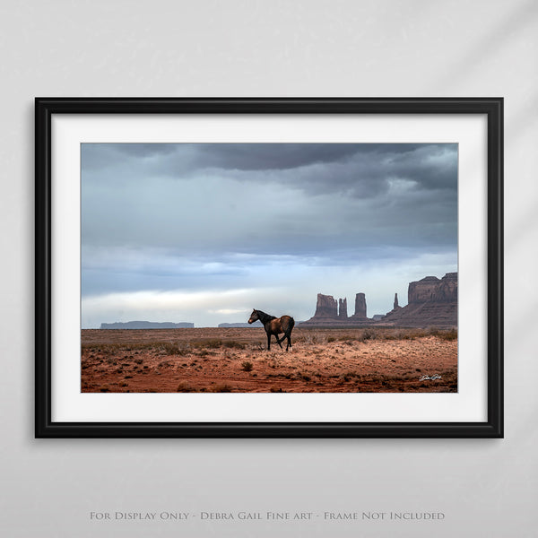 Oversized Southwestern Horse Monument Valley Decor - Unique Gift Idea