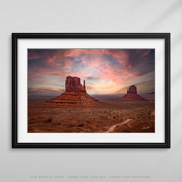 Monument Valley Mittens Sunset – Desert Landscape Print or Canvas