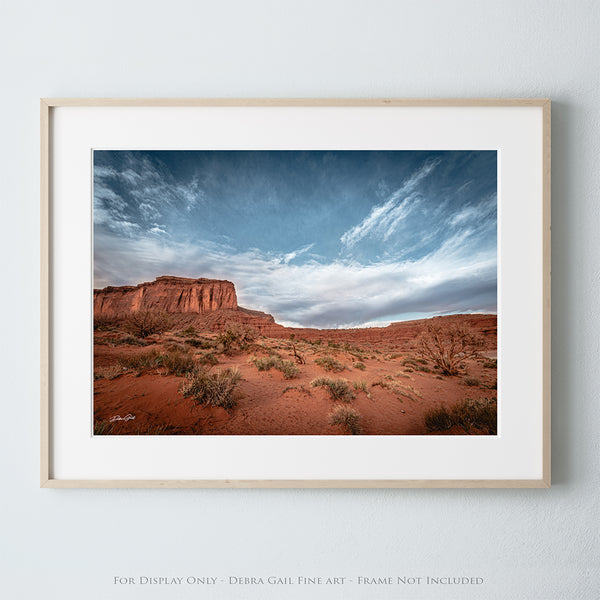 Monument Valley Desert Landscape Fine Art Canvas or Print by Debra Gail – Western Wall Decor