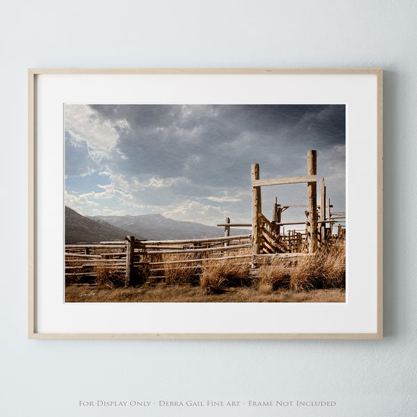 OLD CATTLE PENS - WYOMING WESTERN DECOR