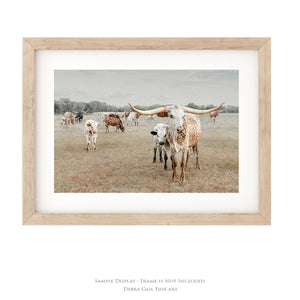 Longhorn Wall Art | Rustic Western Canvas Print