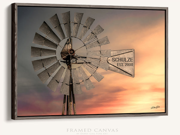 FAMILY CANVAS - PERSONALIZED WINDMILL ART