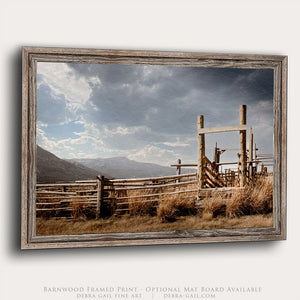 Barnwood Framed Print - Optional Mat Board Available