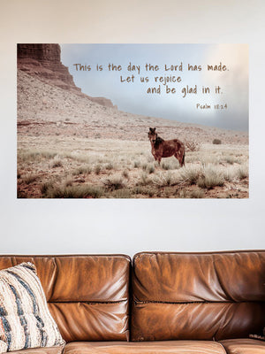 Inspirational western nursery horse wall art canvas print – kids room decor
