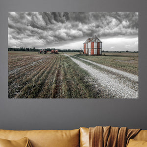 Barn silo farmhouse wall art – rustic Kansas rural photography by Debra Gail Fine Art
