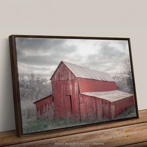 Rustic Red Barn Wall Art - Farmhouse Photography