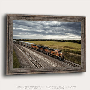 Kansas Railroad Wall Art | Stormy Butler County Sky