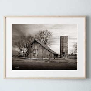 Old barn wall art canvas print – farmhouse decor by Debra Gail Fine Art