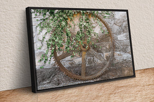 Western landscape wall art – wagon wheel rustic farmhouse photography by Debra Gail Fine Art