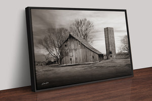Old barn wall art canvas print – farmhouse decor by Debra Gail Fine Art