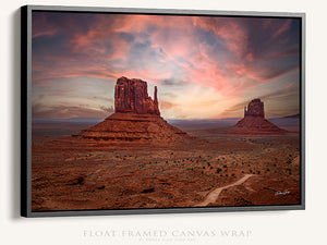 Monument Valley Mittens Sunset | Southwestern Wall Art