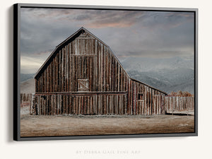 Americana Barn Wall Art | Rustic Idaho Country Farmhouse Canvas