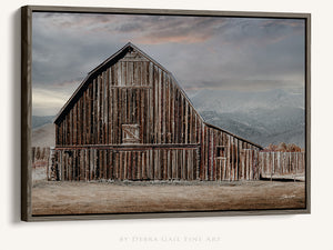 Americana Barn Wall Art | Rustic Idaho Country Farmhouse Canvas