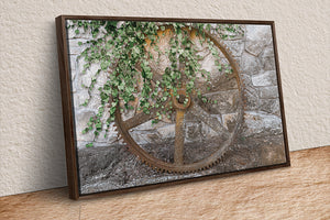 Western landscape wall art – wagon wheel rustic farmhouse photography by Debra Gail Fine Art