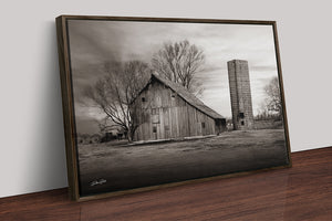 Old barn wall art canvas print – farmhouse decor by Debra Gail Fine Art
