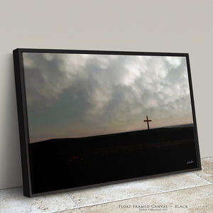 Faith Through the Storm Cross Wall Art | Kansas Flint Hills Photography