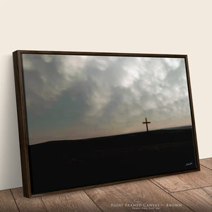 Faith Through the Storm Cross Wall Art | Kansas Flint Hills Photography