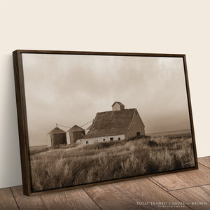 Sepia Prairie Barn | Rustic Great Plains Farm Photography