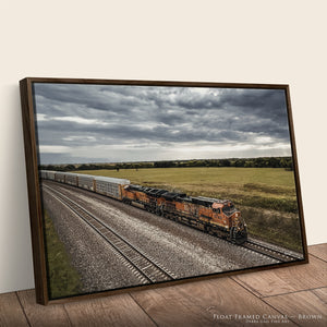 Kansas Railroad Wall Art | Stormy Butler County Sky