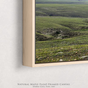 Kansas Flint Hills wall art canvas – sunrise prairie landscape photography by Debra Gail Fine Art