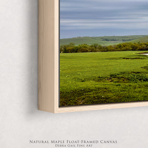 Flint Hills Art - Kansas Landscape Print | Rustic Farmhouse Wall Decor Canvas