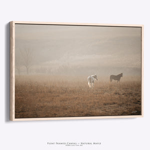 Wild Horses Western Decor Art Print | Rustic Equestrian Wall Decor