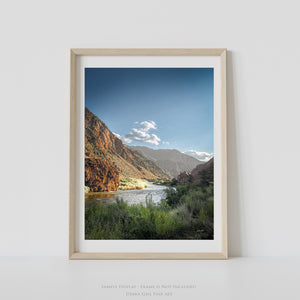 Vertical Mountain Stream Wall Art | Arkansas River Canyon Colorado