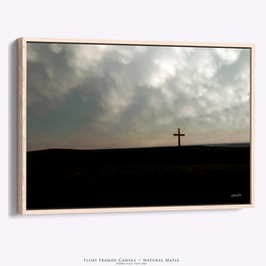 Faith Through the Storm Cross Wall Art | Kansas Flint Hills Photography