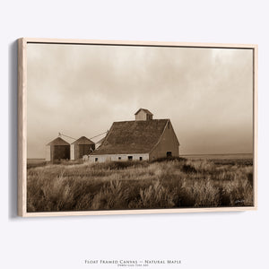 Sepia Prairie Barn | Rustic Great Plains Farm Photography